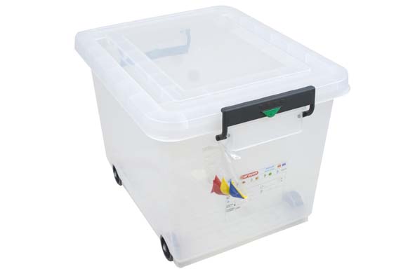 Araven Bac 60L+roues - 53x37,5xH40cm